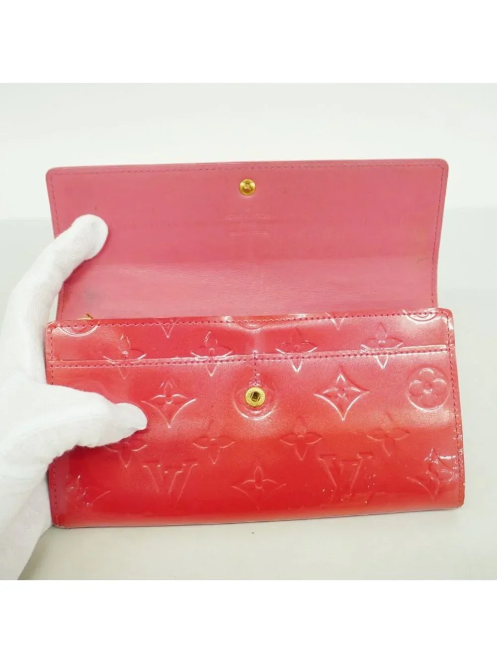 Louis Vuitton Wallet Vernis Portefeuille Sarah Framboise
